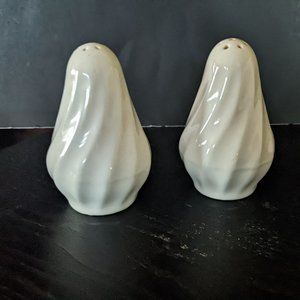 Sheffield China Bone White Salt and Pepper Shakers